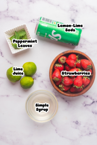 strawberry mocktail ingredients